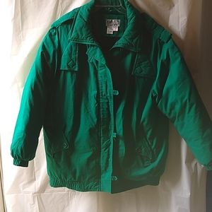 Rugged spirit womens green down jacket XL